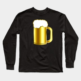 Golden Ombre Filling & Stroke, & White Froth Long Sleeve T-Shirt